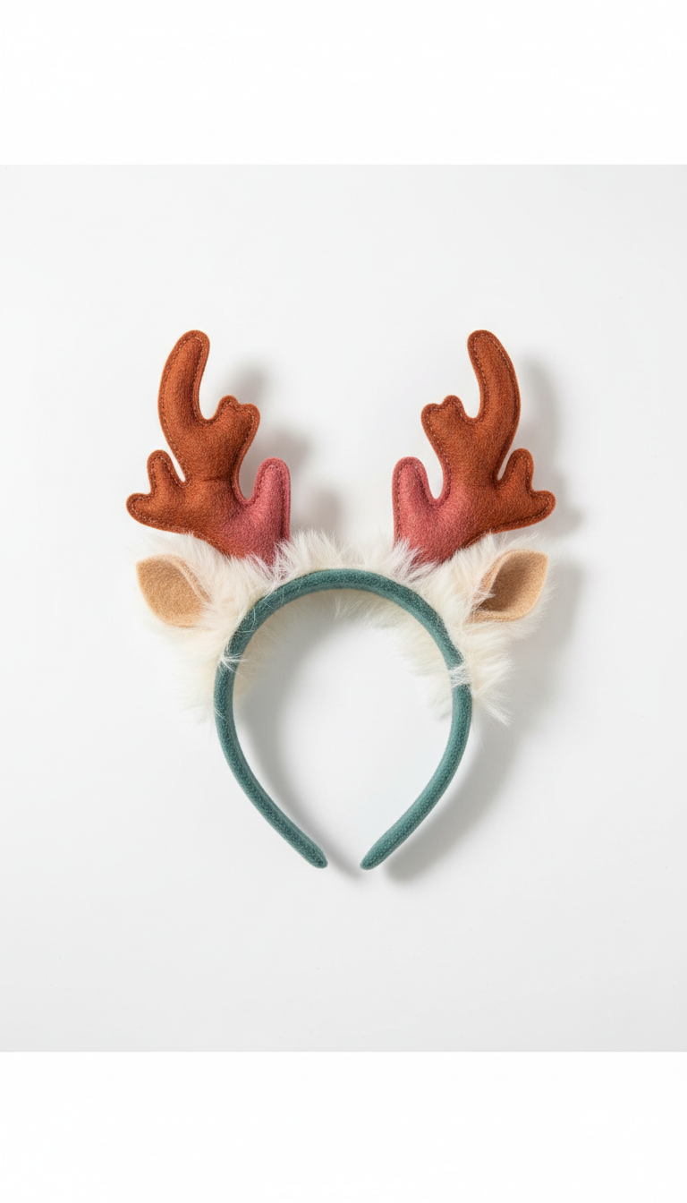 Reindeer Antler Headband for Pets