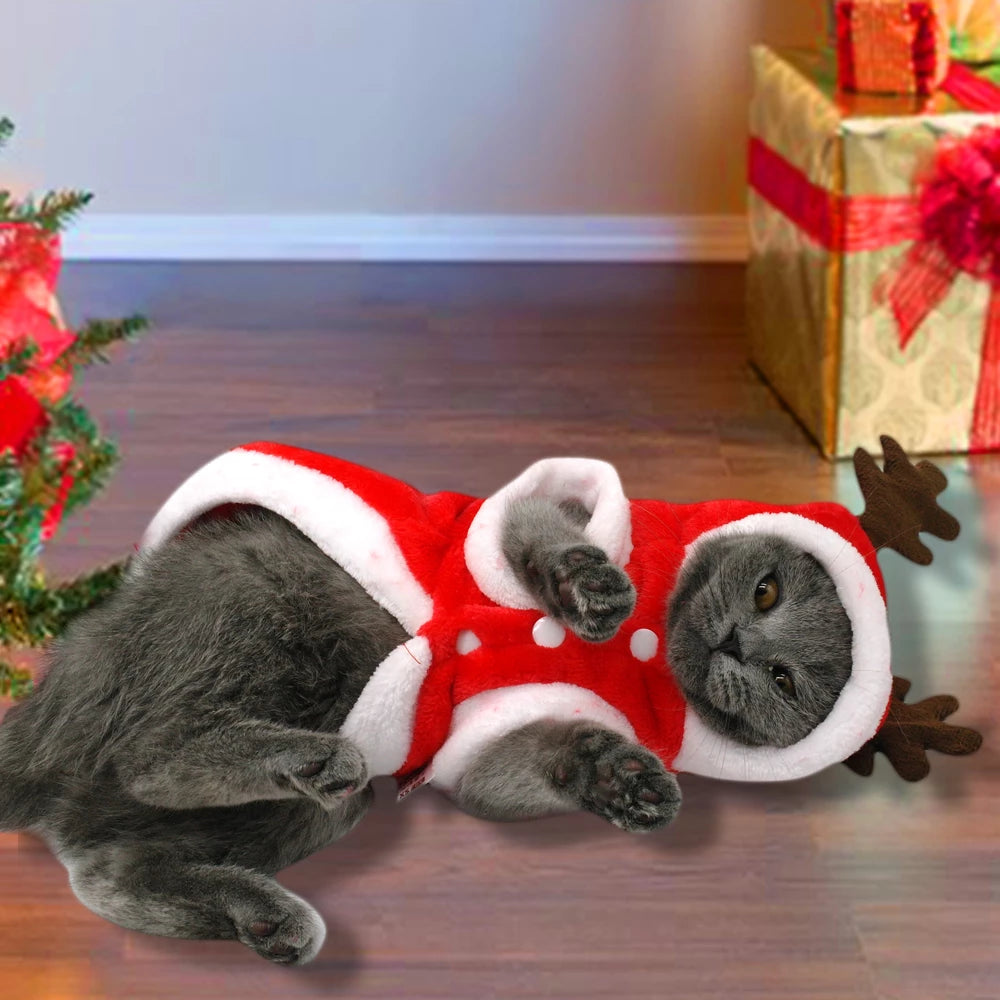 Santa Claus Flannel Coat for Dogs