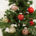 Pet Paw Print Christmas Ornament - painted ornament ball set