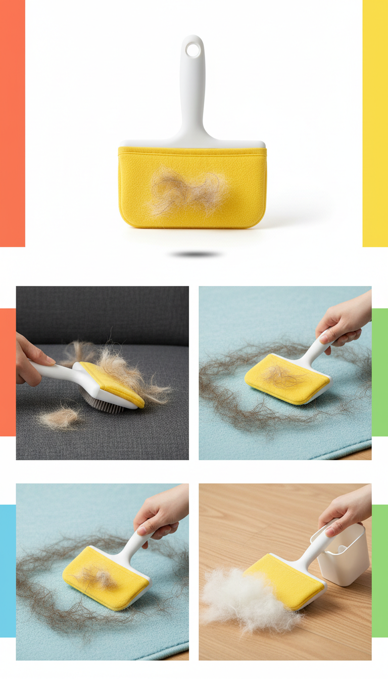 Reusable Pet Hair Remover Brush