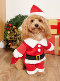 Santa Costume Set with Hat for Dogs